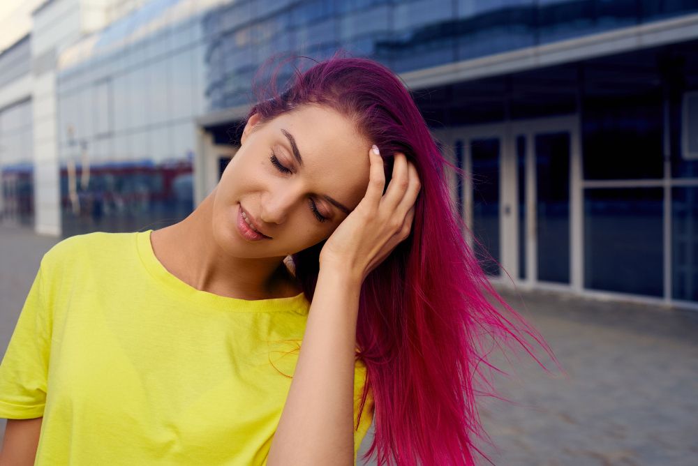 Farbowanie włosów bibułą